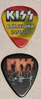KISS BARCELONA SPAIN 24/6/2010 Sonic Boom Over Europe City Guitar Picks