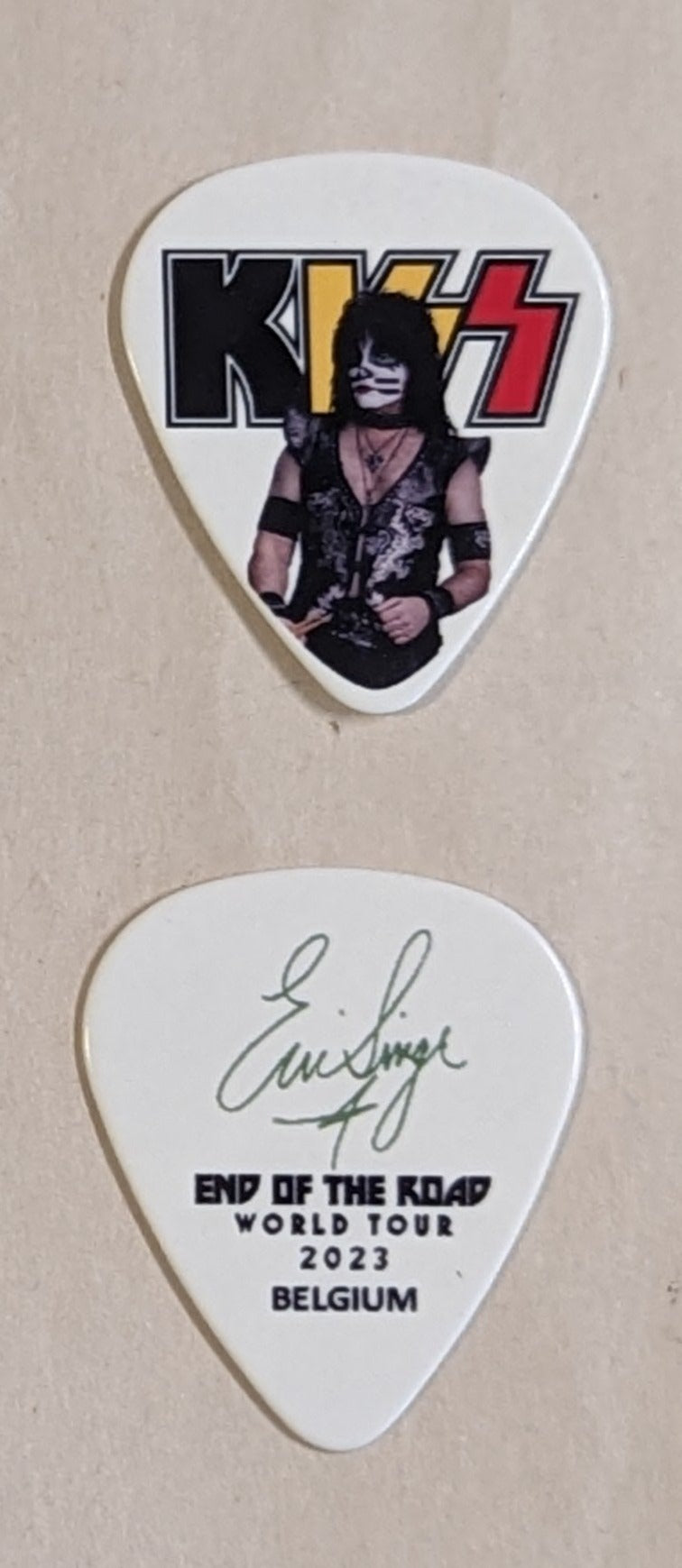 KISS 2023 End of the Road BELGIUM Flag Guitar Picks