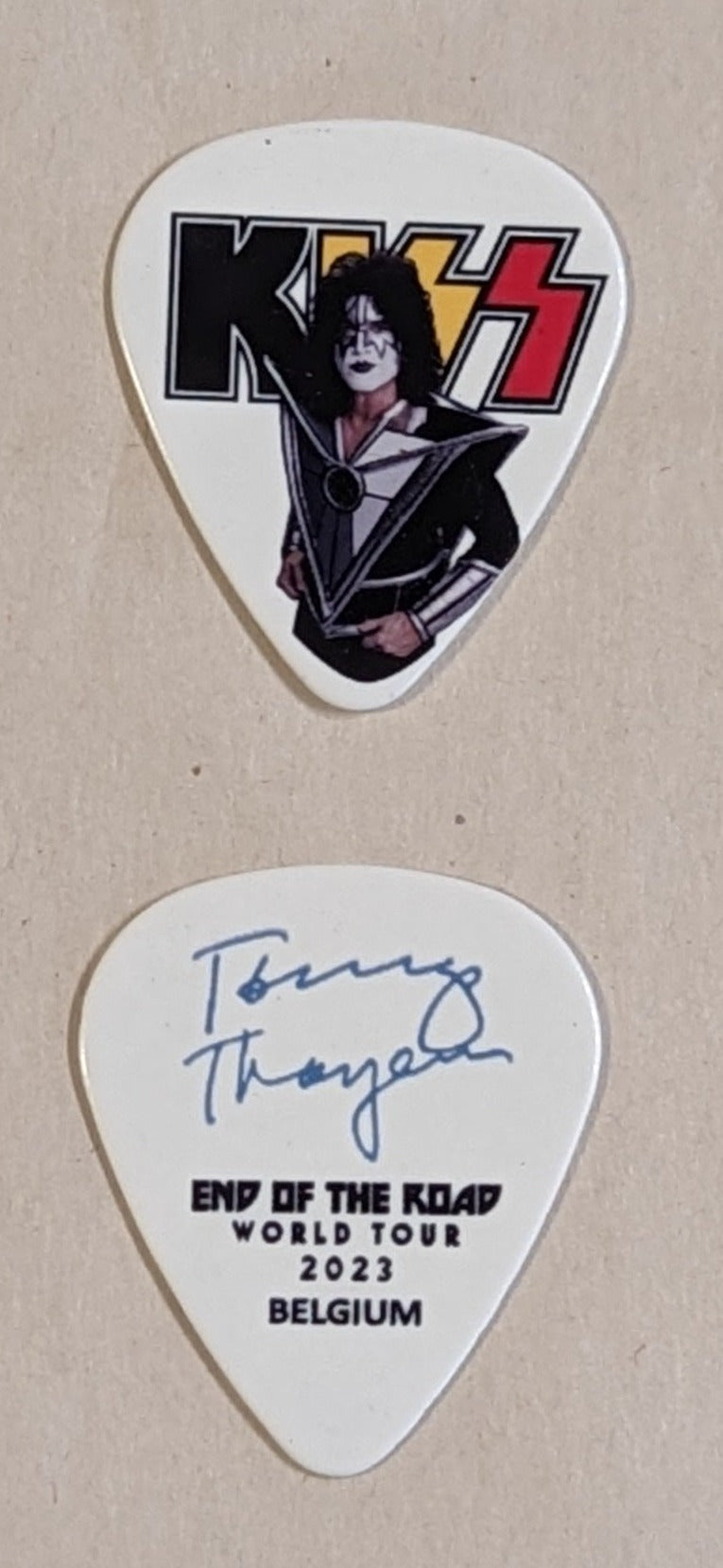 KISS 2023 End of the Road BELGIUM Flag Guitar Picks