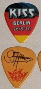 KISS BERLIN GERMANY 26/5/2010 Sonic Boom Over Europe City Guitar Picks