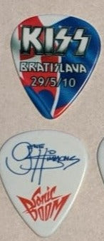 KISS BRATISLAVA SLOVAKIA 29/5/2010 Sonic Boom Over Europe City Guitar Picks