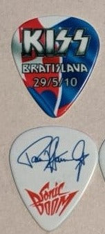 KISS BRATISLAVA SLOVAKIA 29/5/2010 Sonic Boom Over Europe City Guitar Picks