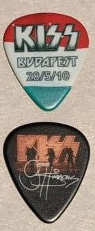KISS BUDAPEST HUNGARY 28/5/2010 Sonic Boom Over Europe City Guitar Picks