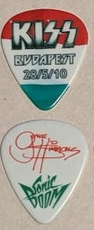 KISS BUDAPEST HUNGARY 28/5/2010 Sonic Boom Over Europe City Guitar Picks