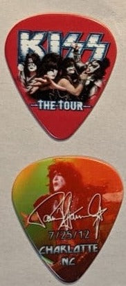 KISS 2012 The Tour CHARLOTTE 7-25-12 City Guitar Picks