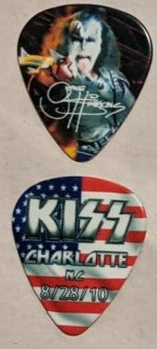 KISS 2010 HSOE CHARLOTTE 8-28-10 City Guitar Picks