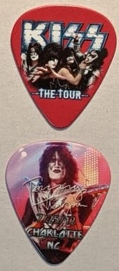 KISS 2012 The Tour CHARLOTTE 7-25-12 City Guitar Picks