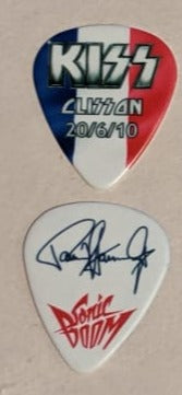 KISS CLISSON FRANCE 20/6/2010 Sonic Boom Over Europe City Guitar Picks