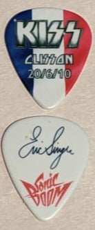 KISS CLISSON FRANCE 20/6/2010 Sonic Boom Over Europe City Guitar Picks