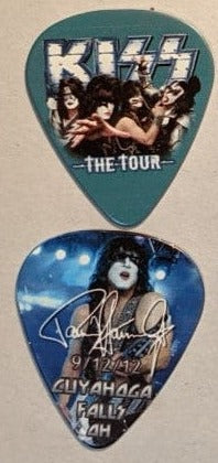 KISS 2012 The Tour CUYAHOGA FALLS 9-12-12 City Guitar Picks