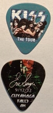 KISS 2012 The Tour CUYAHOGA FALLS 9-12-12 City Guitar Picks