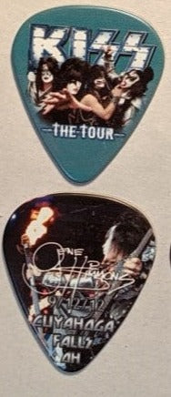KISS 2012 The Tour CUYAHOGA FALLS 9-12-12 City Guitar Picks