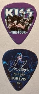 KISS 2012 The Tour DALLAS 8-4-12 City Guitar Picks