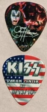 KISS 2010 HSOE DARIEN CENTER 8-13-10 City Guitar Picks
