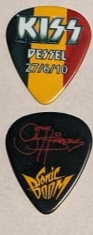 KISS DESSEL BELGIUM 27/6/2010 Sonic Boom Over Europe City Guitar Picks