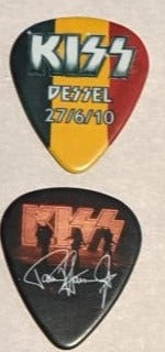 KISS DESSEL BELGIUM 27/6/2010 Sonic Boom Over Europe City Guitar Picks