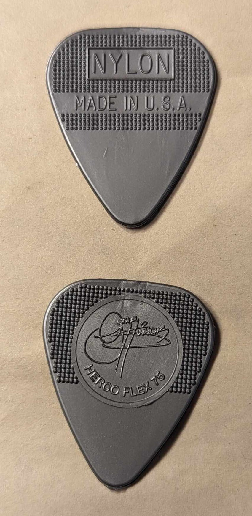 Gene Simmons Herco Silver Guitar Pick Single Dot Variant