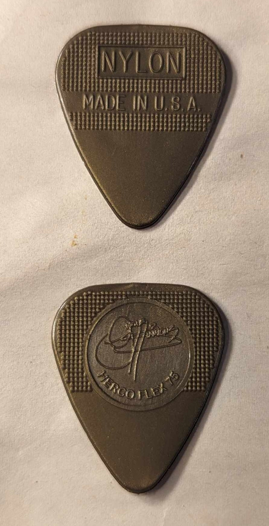 Gene Simmons Herco Gold Guitar Pick Single Dot Variant