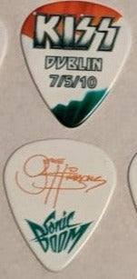 KISS DUBLIN IRELAND 7/5/2010 Sonic Boom Over Europe City Guitar Picks