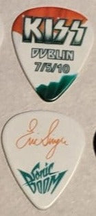 KISS DUBLIN IRELAND 7/5/2010 Sonic Boom Over Europe City Guitar Picks