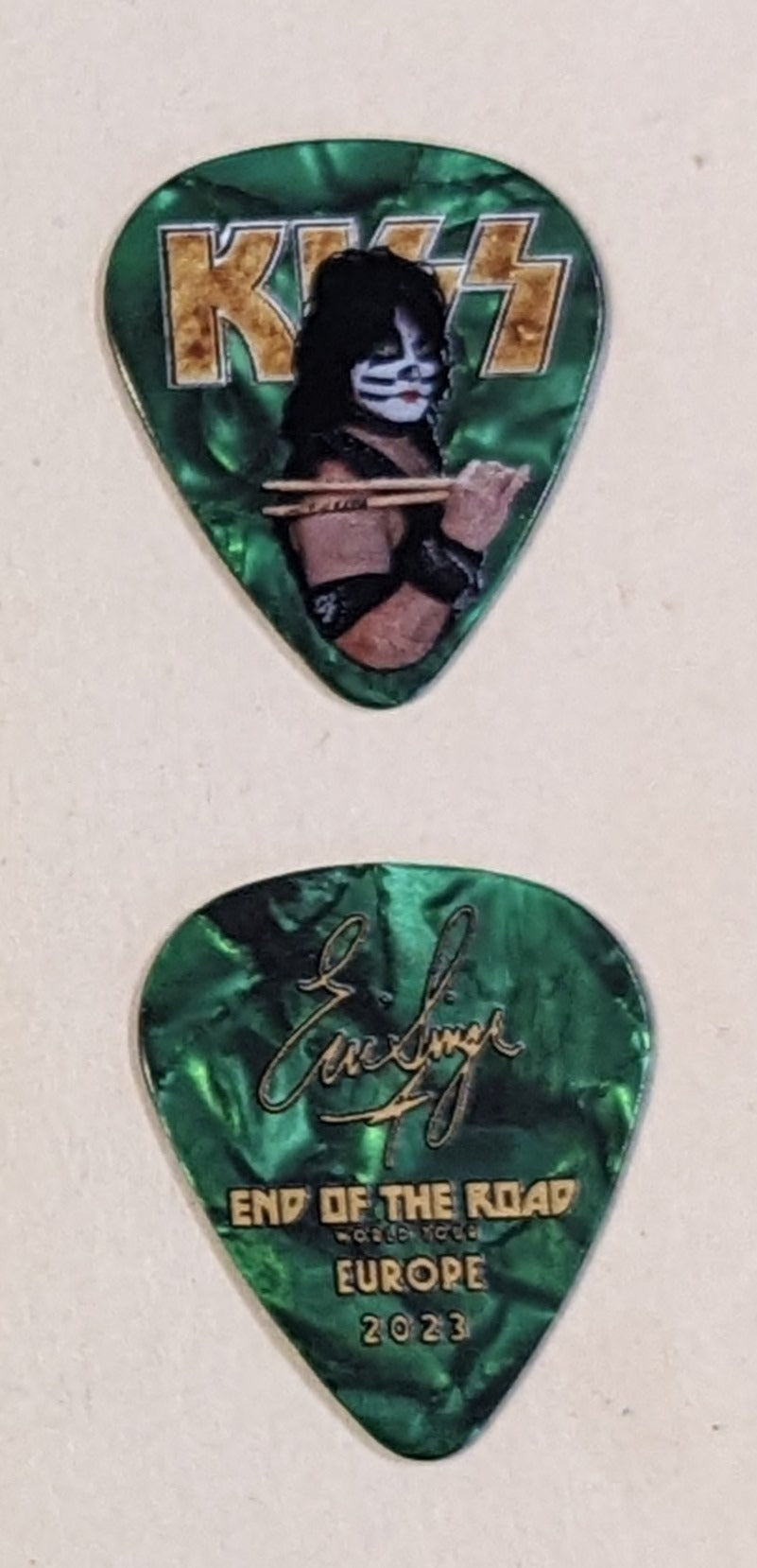 KISS 2023 End of the Road Tour EUROPE Guitar Picks