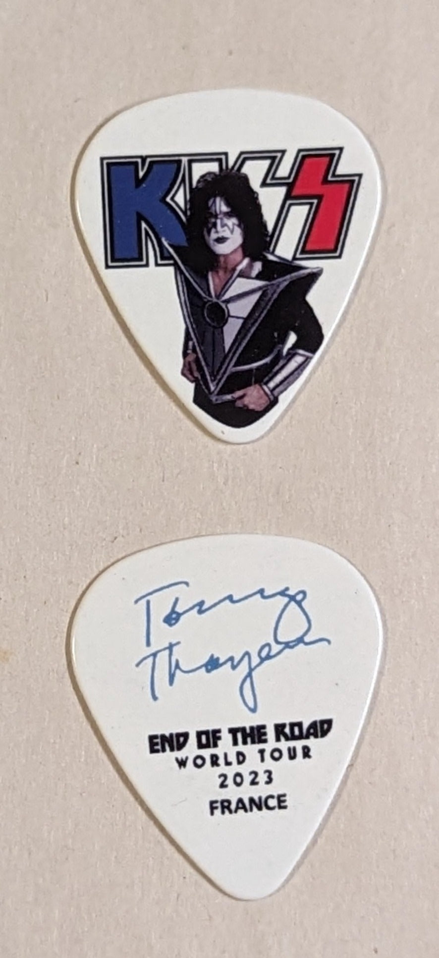 KISS 2023 End of the Road FRANCE Flag Guitar Picks