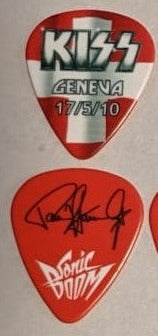 KISS GENEVA SWITZERLAND 17/5/2010 Sonic Boom Over Europe City Guitar Picks