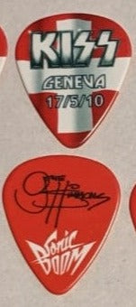 KISS GENEVA SWITZERLAND 17/5/2010 Sonic Boom Over Europe City Guitar Picks