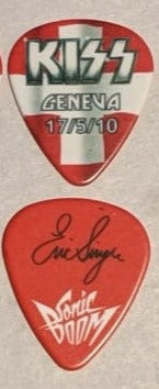 KISS GENEVA SWITZERLAND 17/5/2010 Sonic Boom Over Europe City Guitar Picks