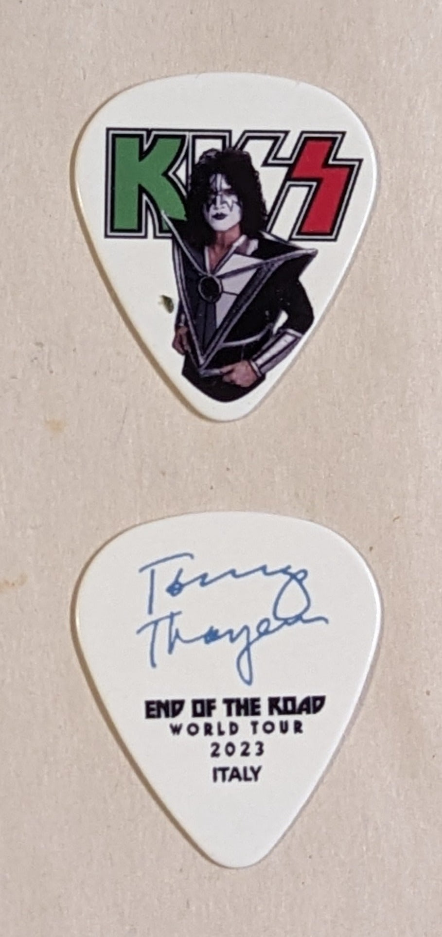 KISS 2023 End of the Road ITALY Flag Guitar Picks