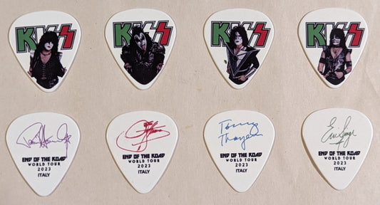 KISS 2023 End of the Road ITALY Flag Guitar Picks