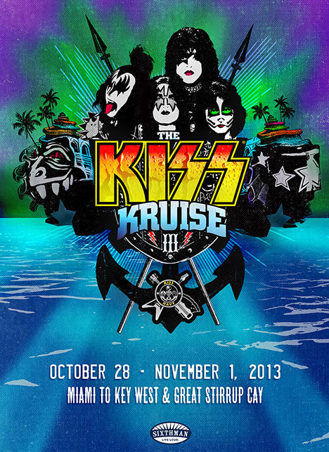 KISS Kruise III Orange on Black Guitar Picks