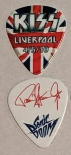 KISS LIVERPOOL ENGLAND 4/5/2010 Sonic Boom Over Europe City Guitar Picks