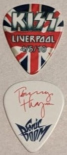 KISS LIVERPOOL ENGLAND 4/5/2010 Sonic Boom Over Europe City Guitar Picks