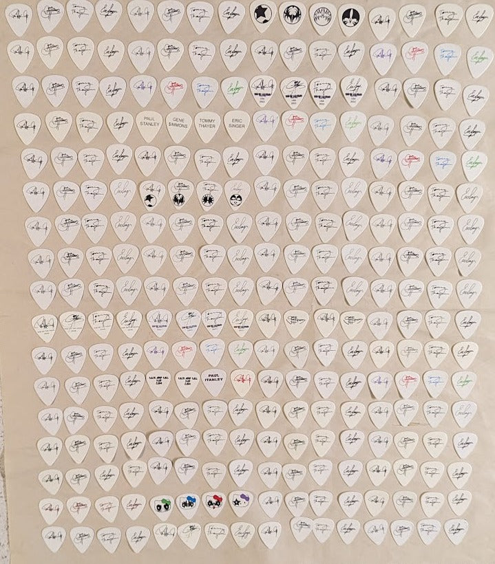 HUGE Lot of 272 Different KISS Guitar Picks 2011-2022