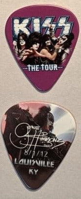 KISS 2012 The Tour LOUISVILLE 8-1-12 City Guitar Picks
