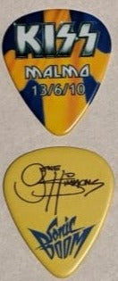 KISS MALMO SWEDEN 13/6/2010 Sonic Boom Over Europe City Guitar Picks