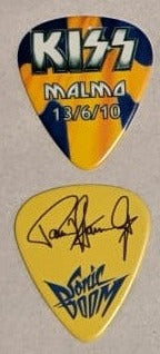KISS MALMO SWEDEN 13/6/2010 Sonic Boom Over Europe City Guitar Picks