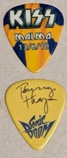 KISS MALMO SWEDEN 13/6/2010 Sonic Boom Over Europe City Guitar Picks