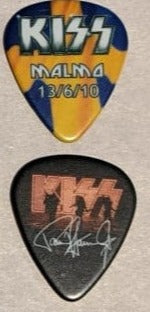 KISS MALMO SWEDEN 13/6/2010 Sonic Boom Over Europe City Guitar Picks