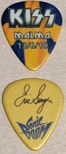 KISS MALMO SWEDEN 13/6/2010 Sonic Boom Over Europe City Guitar Picks