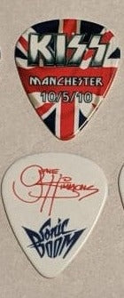 KISS MANCHESTER ENGLAND 10/5/2010 Sonic Boom Over Europe City Guitar Picks