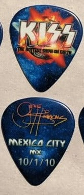KISS 2010 HSOE MEXICO CITY 10-1-10 City Guitar Picks