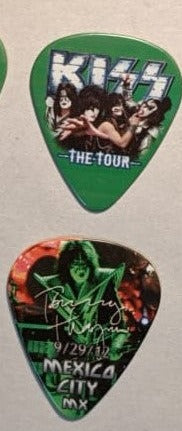 KISS 2012 The Tour MEXICO CITY 9-29-12 City Guitar Picks
