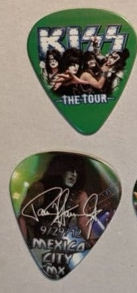 KISS 2012 The Tour MEXICO CITY 9-29-12 City Guitar Picks