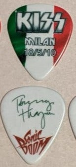 KISS MILAN ITALY 18/5/2010 Sonic Boom Over Europe City Guitar Picks