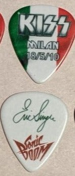 KISS MILAN ITALY 18/5/2010 Sonic Boom Over Europe City Guitar Picks