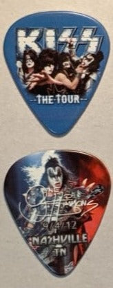KISS 2012 The Tour NASHVILLE 9-4-12 City Guitar Picks