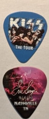 KISS 2012 The Tour NASHVILLE 9-4-12 City Guitar Picks