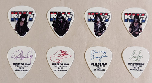KISS 2023 End of the Road NETHERLANDS Flag Guitar Picks
